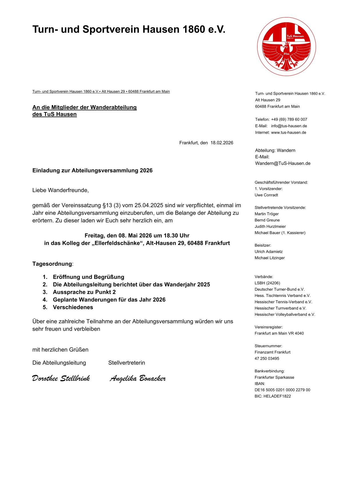 Einladung Abteilungsversammlung 08.05.2026 1